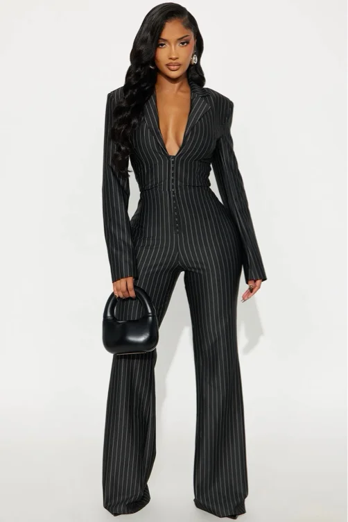 Executive Pinstripe Suit