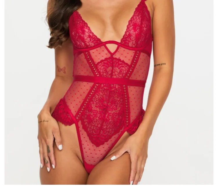 Entice Me Crotchless Teddy