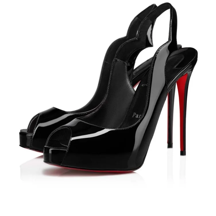 Christian Louboutin Patent Black Heels