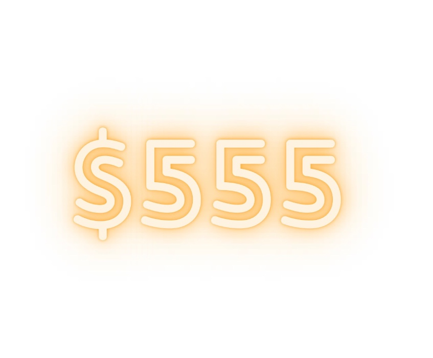 $555