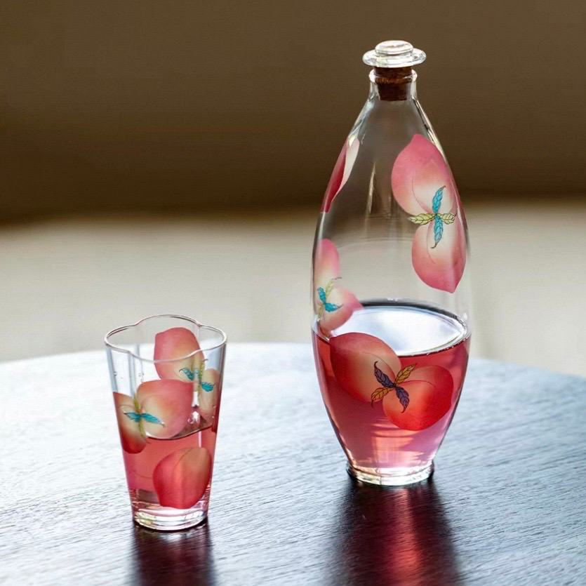 ♡ pretty bottle & glass ♡
