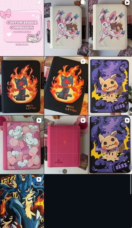 Custom Pokemon Binder (Grookey) 