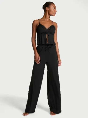 Victoria's Secret Modal Soft Lace-Trim Cami & Wide-Leg Pant Set