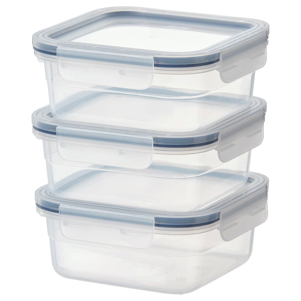IKEA 365+ Food container - square/plastic 25 oz
