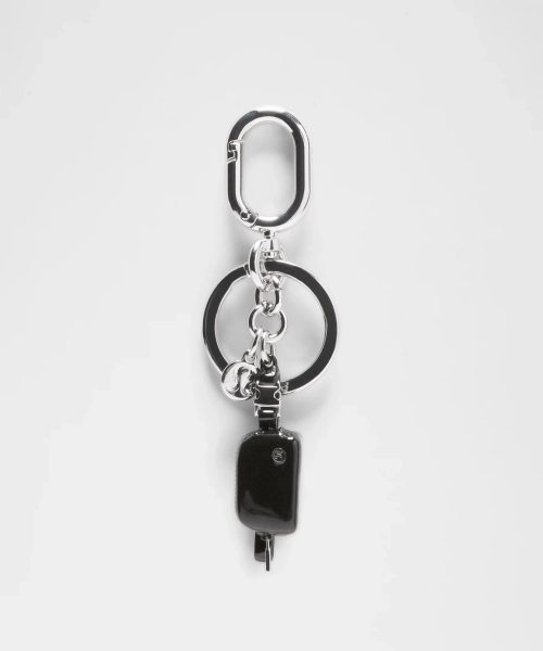 Everywhere Belt Bag Charm Keychain - Black/Silver - ONE SIZE
