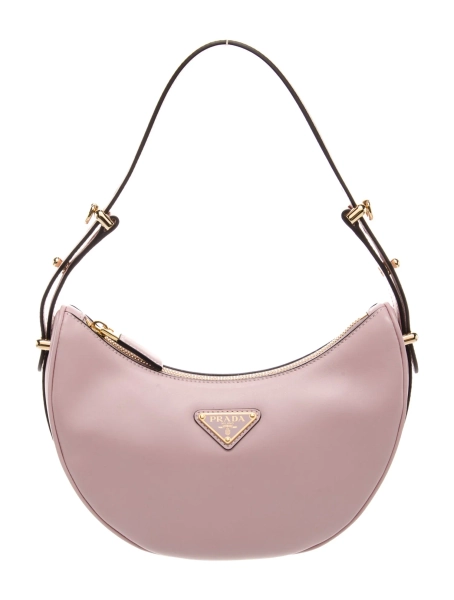 Enameled Metal Triangle Arque Shoulder Bag Glicine