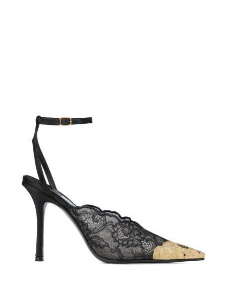 Jimmy Choo Faiz lace metal-toe pumps 