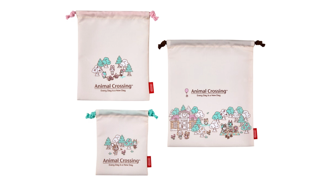 Animal Crossing™ Fall Drawstring Pouch Set - Nintendo Official Site