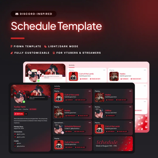 π·οΈαβNew stream schedule!!