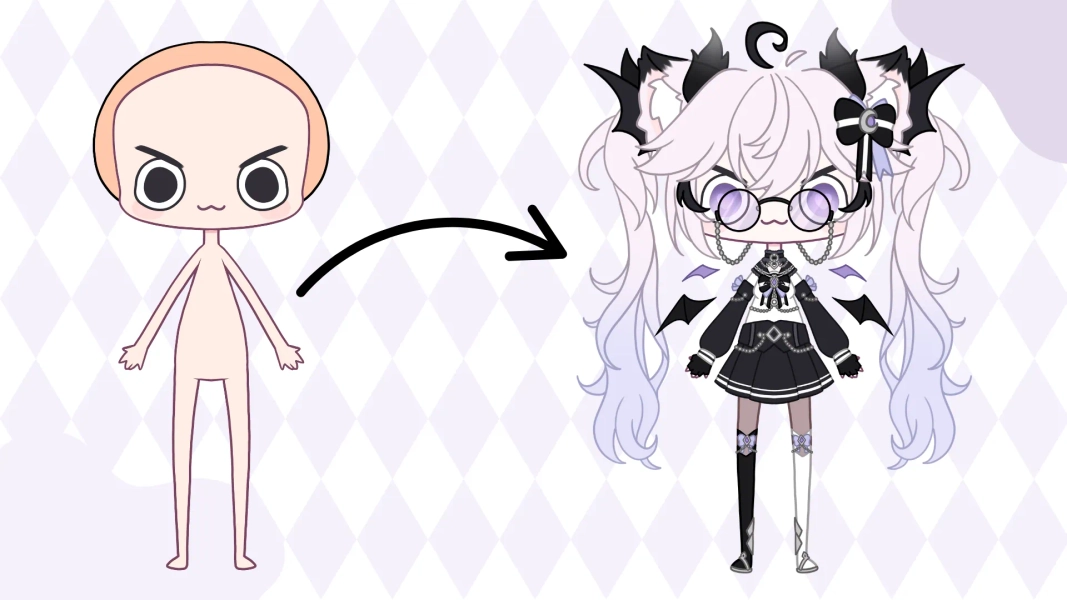 vgen shop Gremlin Model PSD + Live2d files by Hachi (@Hamchiiro)