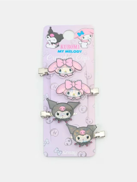 Hairpin 4 pack Kuromi & My Melody