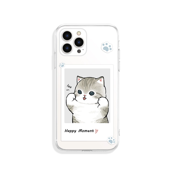 Transparent Cat iPhone Case Cute Cat Phone Case Kawaii Tabby Cat Mom Gifts Orange Tabby Cat Owner Gifts Cat Accessories - B