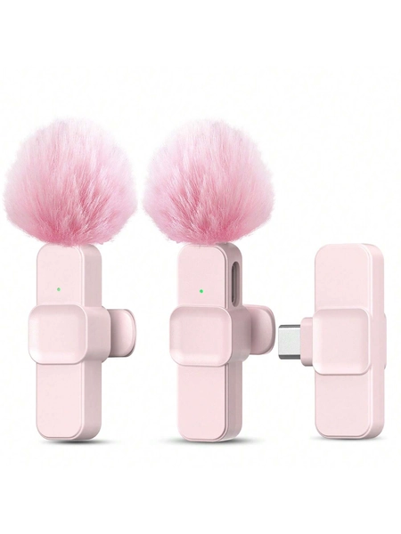 Professional Wireless Lavalier Microphone For Smartphone, Plug-Play Wireless Microphone For Video/Audio Recording, Clip On Lapel Mic For Interview/Vlog/Teaching