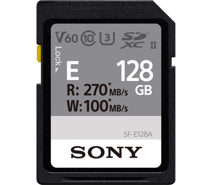 Sony 128 GB E Series UHS-II SDXC Memory Card | SF-E128A