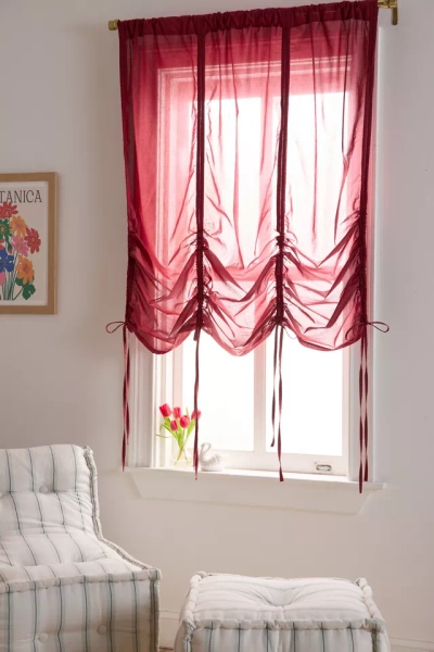 Solid Balloon Bow Window Valance Panel