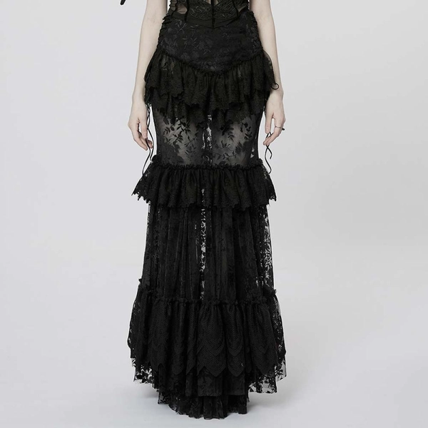 Eleanor's Desire Floor Length Skirt - Black