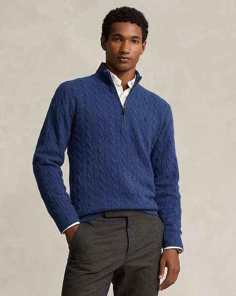 Cable-Knit Wool-Cashmere Sweater