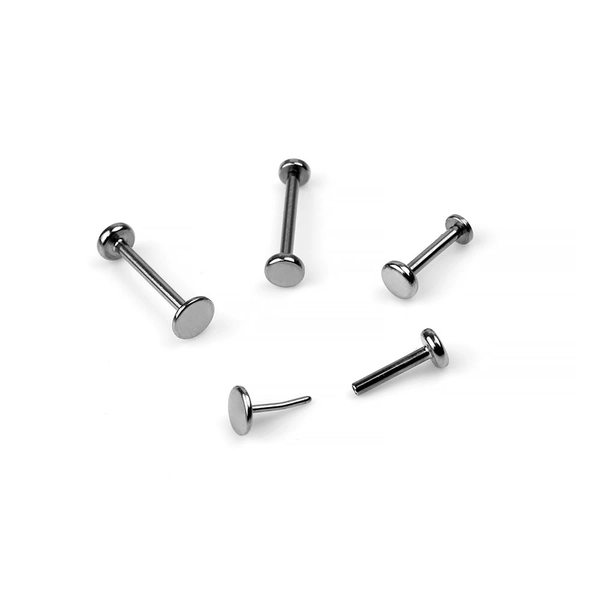 Titanium Labret with Threadless Disc End