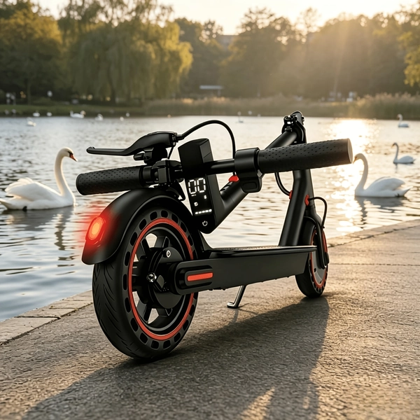 TEMU Foldable Commuter Electric Scooter, Supports Phone Control, 8.5-inch Tires, 350w Motor, 7.8ah Battery, 19 Mph, Range 17 Miles, Lightweight