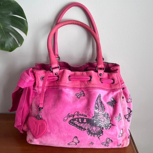 Juicy Couture Y2K Vintage Butterfly Sequin Daydreamer Handbag