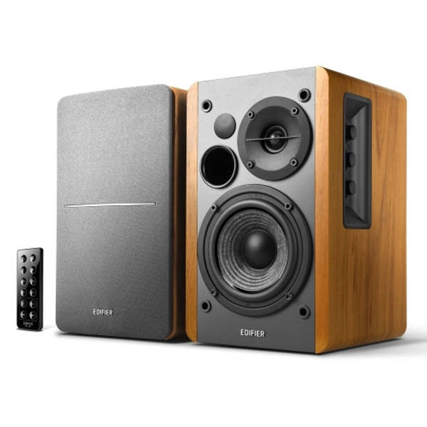 Edifier R1280DB Powered Bluetooth Bookshelf Speakers - Optical Input - Wood | Best Buy Canada