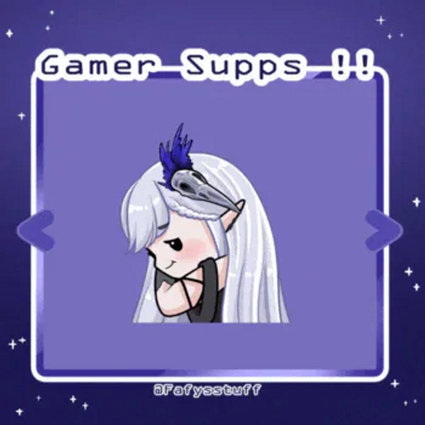 YCH Emote "Gamer Supps!" by fafysstuf