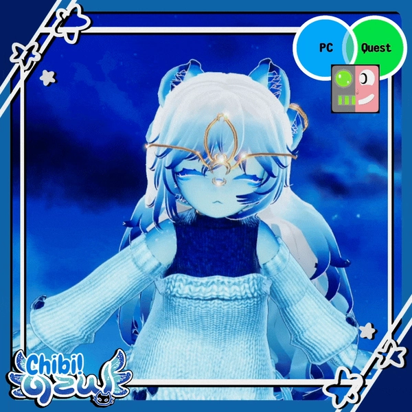 ★FULL-SCRATCH★🩵 Chibi! AZUL 🩵 [XTRA!] (PC / QUEST / VRCFT / LILY HOUSE / GOGO ) 🩵