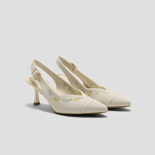 Healing Garden | Pointed-Toe Slingback Heels (Addison)