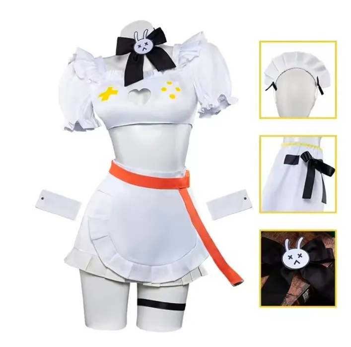 Disfraz de Cosplay Completo de NIKKE, Diosa de la Victoria, Maid Elegg, Traje Blanco de Anime con Accesorios para Halloween https://a.aliexpress.com/_m0rT95D