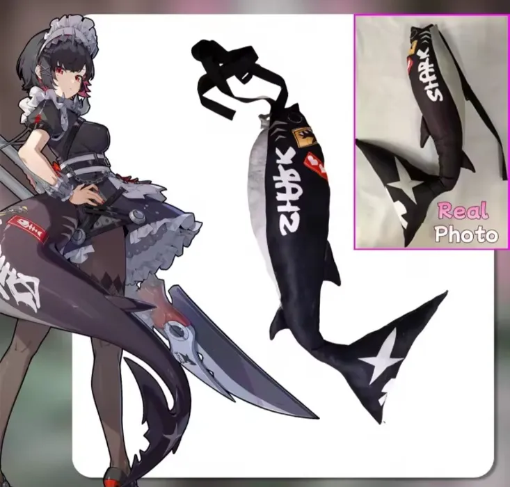  Zenless Zone Zero Ellen Joe-accesorio de disfraz de Cosplay, cola de utilería ZZZ Ellen Joe, colas de cola plegables https://a.aliexpress.com/_mNRFWif