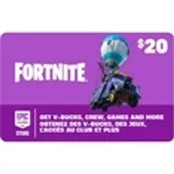 Fortnite Gift Card $20 [Digital] CA Only, Powered by the Epic Games Store(Digital Code)
