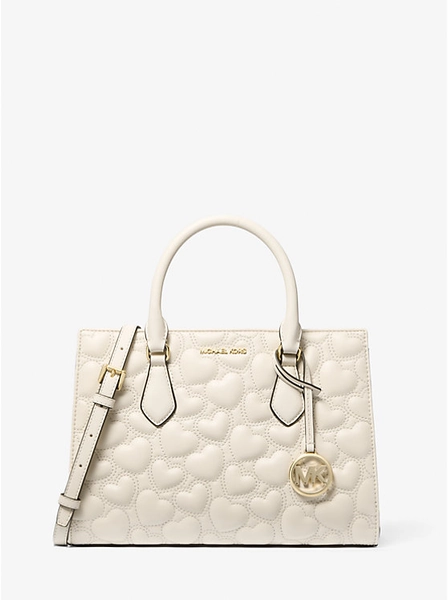 Sheila Medium Heart Embroidered Satchel