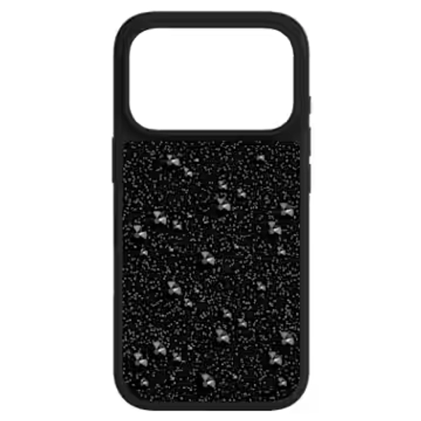 High smartphone case, Flat Back crystals, iPhone® 17 Pro, Black