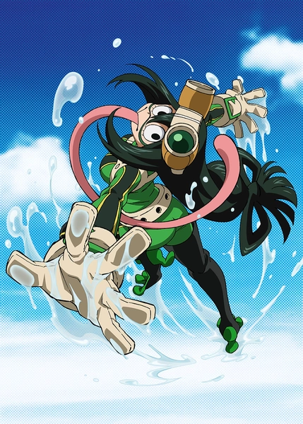 'MHA Season 4: Tsuyu' Poster, picture, metal print, paint by My Hero Academia | Displate