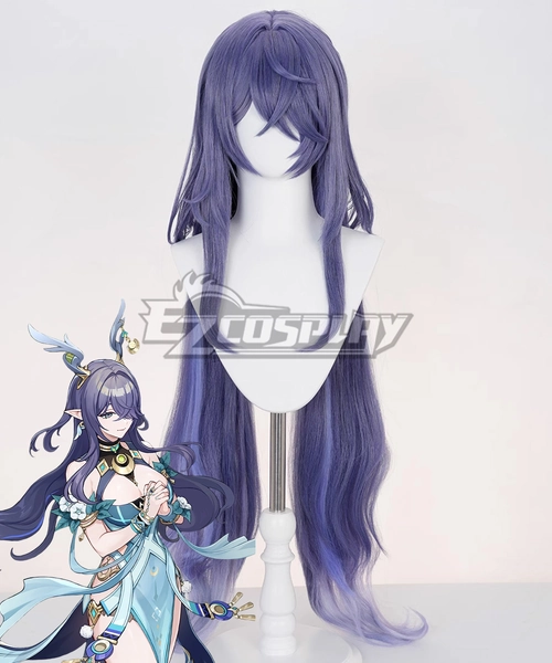Genshin Impact Lauma Purple Cosplay Wig