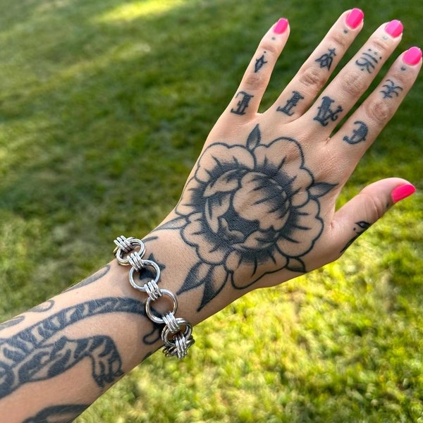 Handmade Chainmail Bracelet: Punk Grunge Alt Jewelry - Etsy