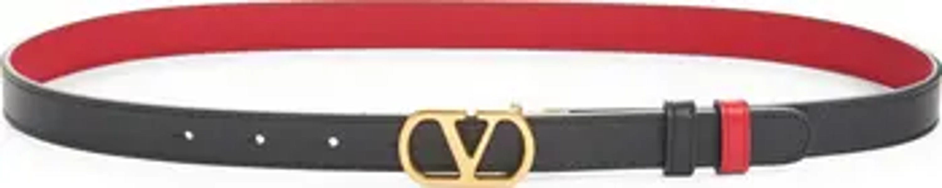 VLOGO Signature Reversible Leather Belt