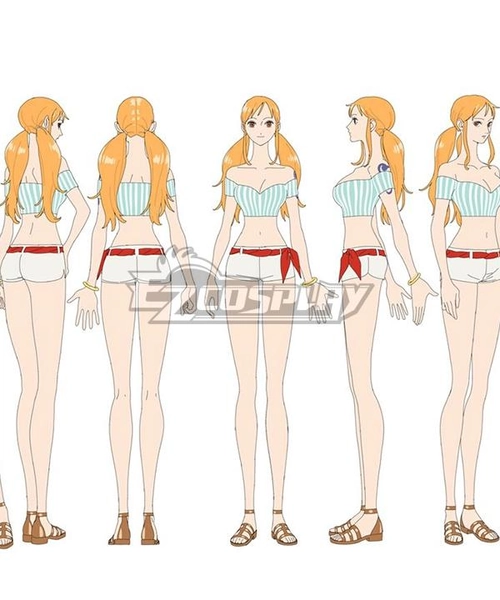 ONE PIECE novel HEROINES Anime Nami Cosplay Costume