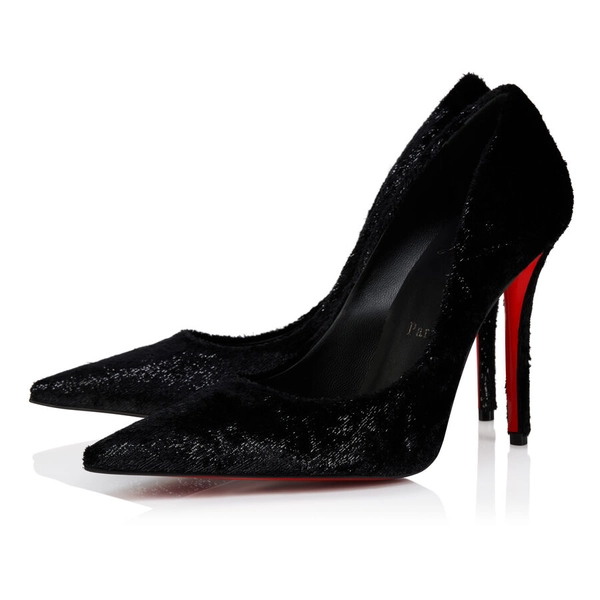 Christian Louboutin Miss Z Pumps, Black Velvet