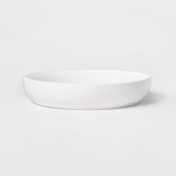 36oz Stoneware Avesta Bowl White - Threshold™: Modern Round Dinnerware, Microwave & Dishwasher Safe, 9" Diameter