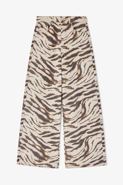Lari Wide Jeans in Zebra Denim