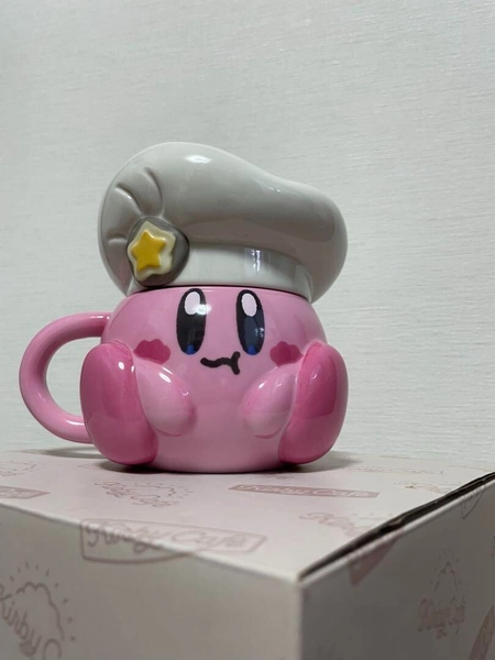 Kirby's Chef Hat Mug with Lid Kirby Cafe Limited from JAPAN H125×W135×D105<wbr/>mm NEW