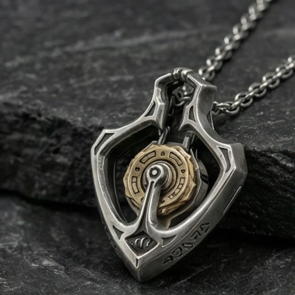Mechanical Sliding Pendant Necklace