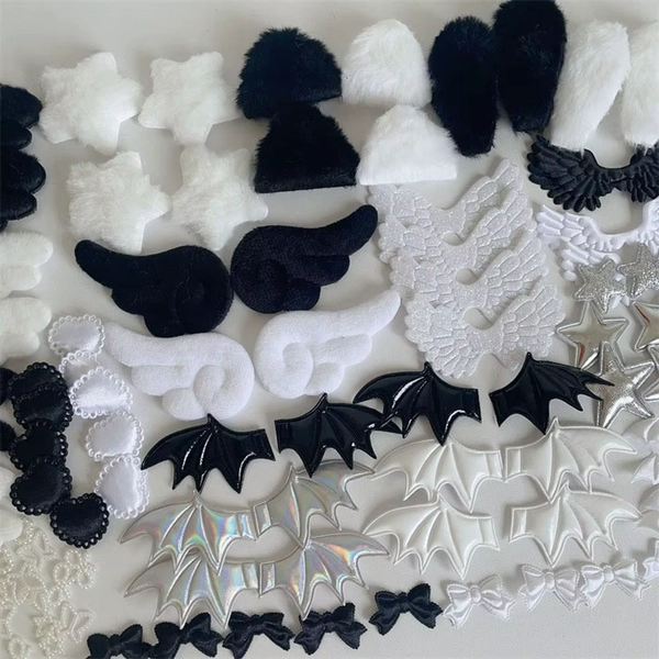 99pcs/set Cartoon Card Cover Decoration Handmade Gift Decoration Home Deocr DIY Plush Ear Handmade Accessories DIY Accessories - AliExpress 