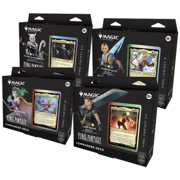 MTG: Universes Beyond- Final Fantasy Commander Deck Display (4 decks)