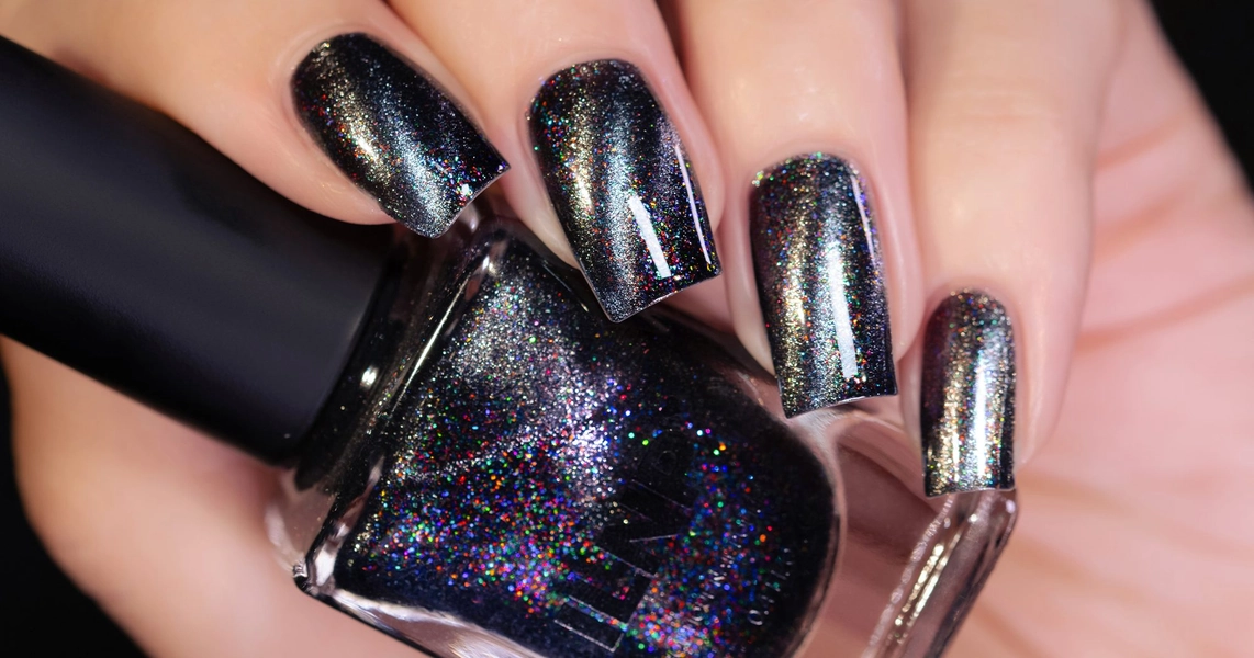ILNP Overload - Black Magnetic Shimmer Nail Polish