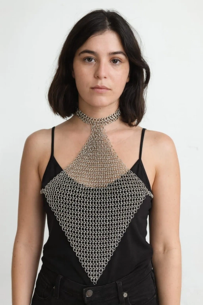 Silver Chainmail Top