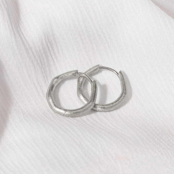 Silk Gold Hoops