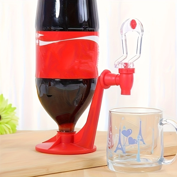 1pc PVC Soda Water Beverage Mineral Water Dispenser - Inverted Drink Dispenser, Home Bar Creative Beverage Seller, Party Accessory, Small Kitchen Tool