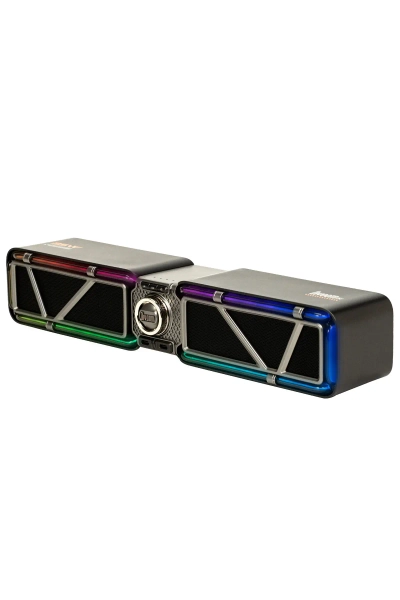 Divoom D-base 30W Masaüstü Bluetooth Gaming Hoparlör, Rgb Işıklı, Çift Portlu 35W Hızlı Şarj, USB/Au